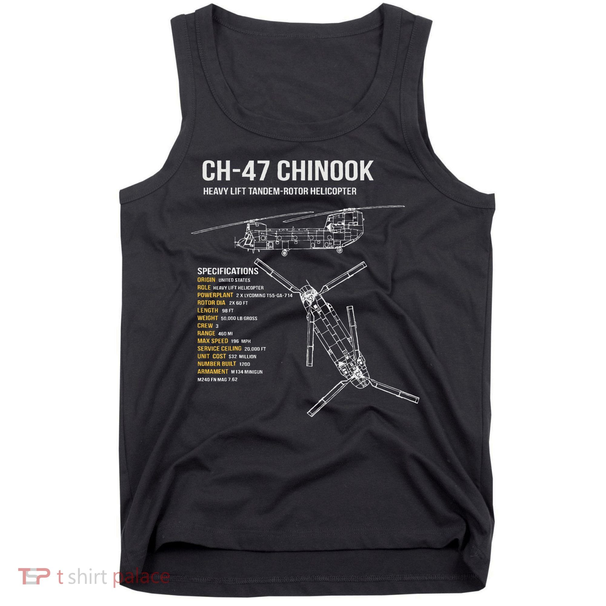 Ch 47 Chinook Helicopter Tank Top