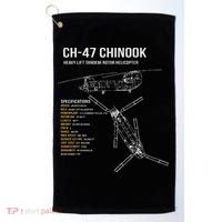 Ch 47 Chinook Helicopter Golf Towel thumb 0