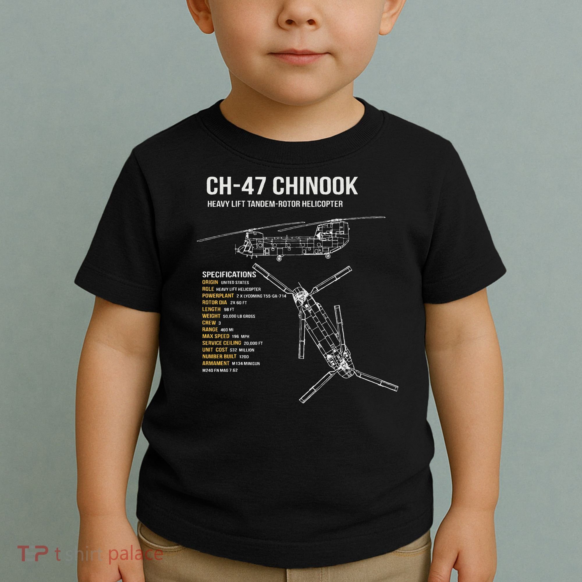 Ch 47 Chinook Helicopter Toddler T-Shirt