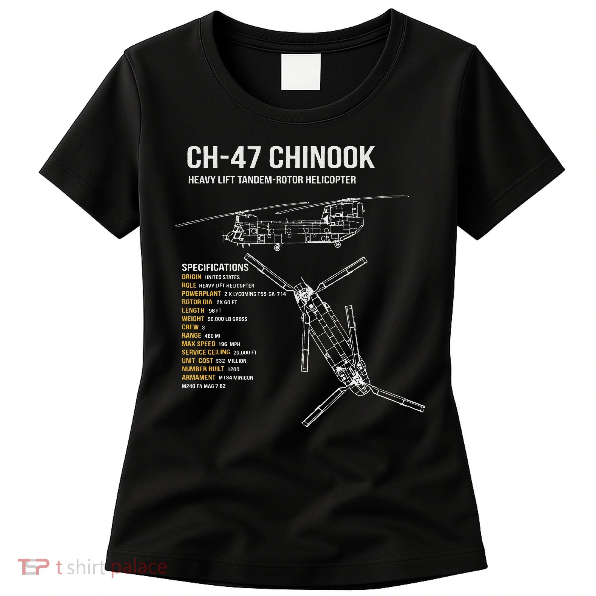 Ch 47 Chinook Helicopter Women's T-Shirt