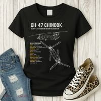 Ch 47 Chinook Helicopter Women's T-Shirt thumb 3