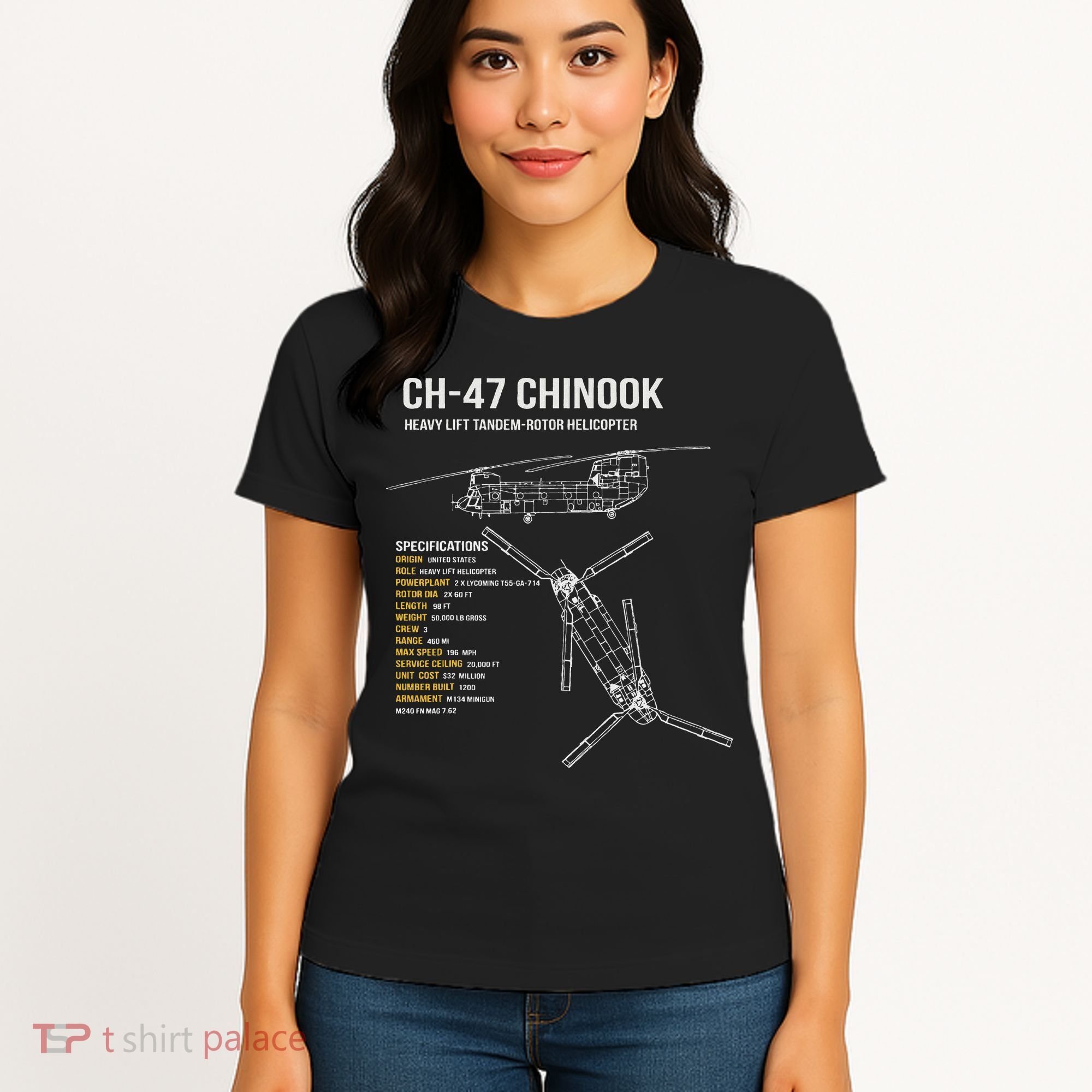 Ch 47 Chinook Helicopter Women's T-Shirt