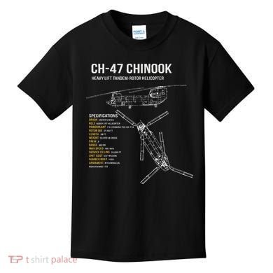 Ch 47 Chinook Helicopter Kids T-Shirt