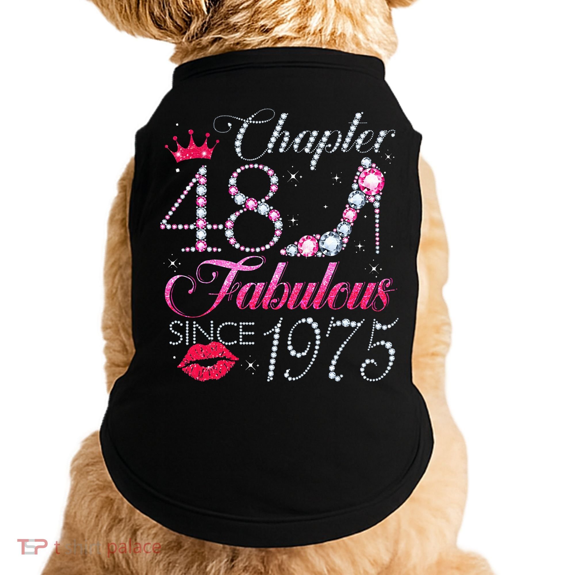 Chapter 48 Fabulous Since 1975 48Th Birthday Gift For Women Doggie Tank