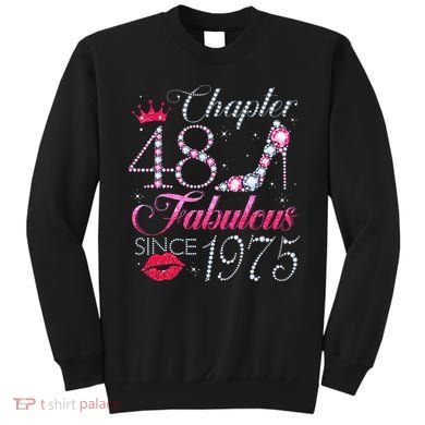 Chapter 48 Fabulous Since 1975 48Th Birthday Gift For Women Sweatshirt