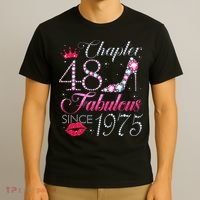 Chapter 48 Fabulous Since 1975 48Th Birthday Gift For Women T-Shirt thumb 3