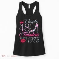 Chapter 48 Fabulous Since 1975 48Th Birthday Gift For Women Women's Tank Top thumb 0