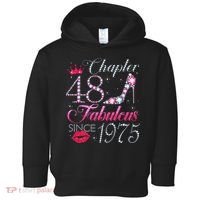 Chapter 48 Fabulous Since 1975 48Th Birthday Gift For Women Toddler Hoodie thumb 0
