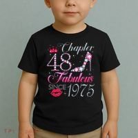 Chapter 48 Fabulous Since 1975 48Th Birthday Gift For Women Toddler T-Shirt thumb 2