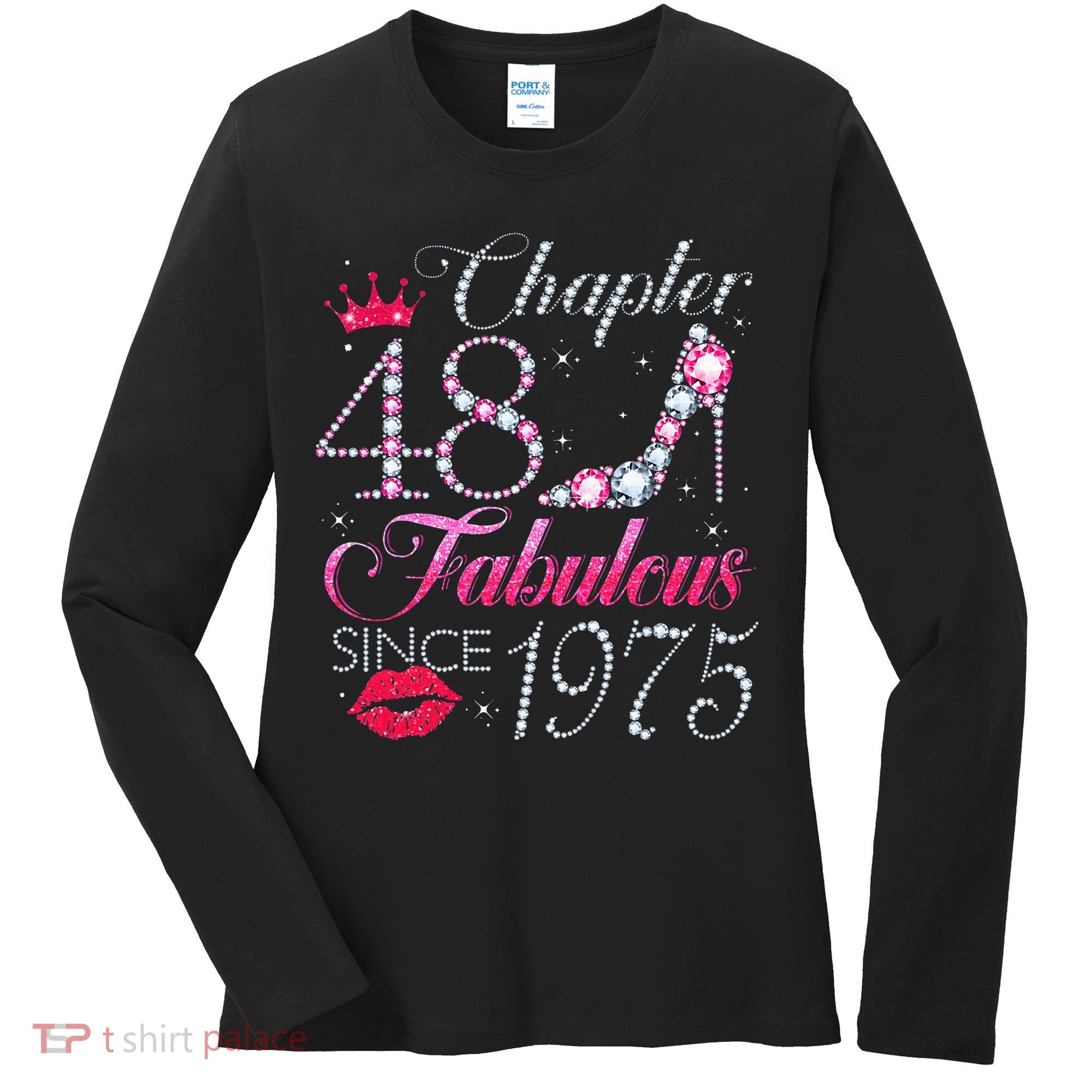 Chapter 48 Fabulous Since 1975 48Th Birthday Gift For Women Women's Long Sleeve Shirt