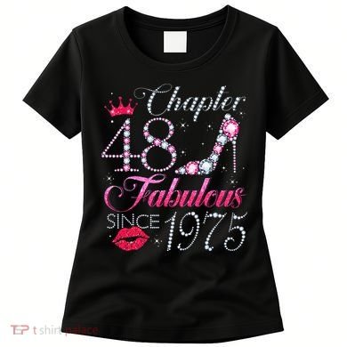 Chapter 48 Fabulous Since 1975 48Th Birthday Gift For Women Women's T-Shirt