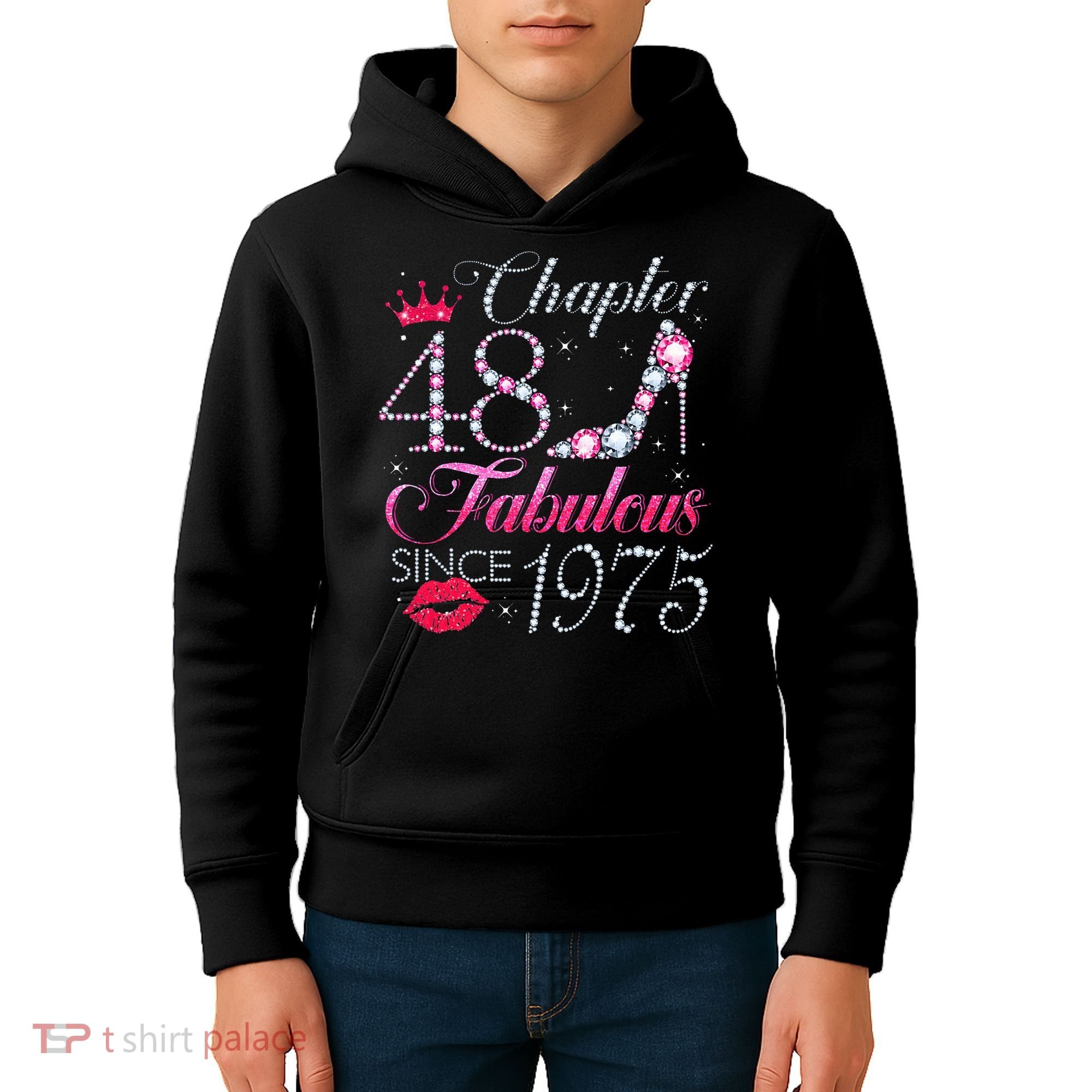 Chapter 48 Fabulous Since 1975 48Th Birthday Gift For Women Kids Hoodie