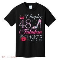 Chapter 48 Fabulous Since 1975 48Th Birthday Gift For Women Kids T-Shirt thumb 0