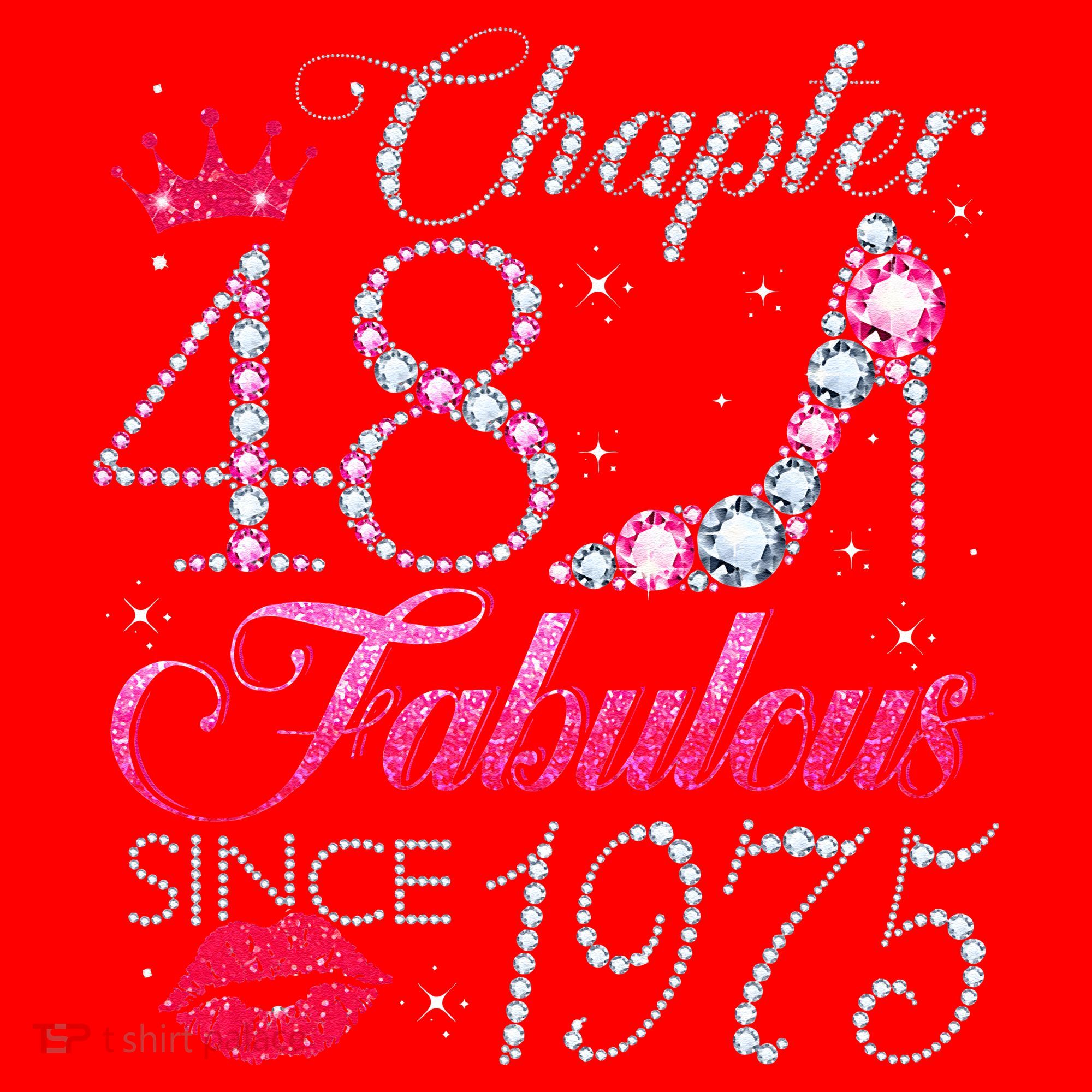 Chapter 48 Fabulous Since 1975 48Th Birthday Gift For Women Santa Hat