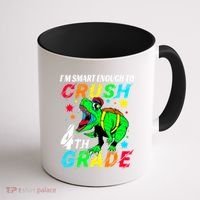 Crush 4Th Grade Smart Dinosaur First Day Of Fourth Grade Gift Coffee Mug thumb 1