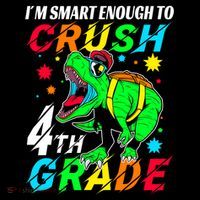 Crush 4Th Grade Smart Dinosaur First Day Of Fourth Grade Gift Coffee Mug thumb 5