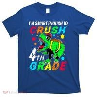 Crush 4Th Grade Smart Dinosaur First Day Of Fourth Grade Gift T-Shirt thumb 0