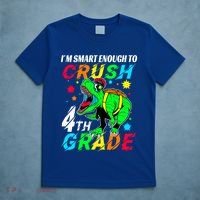 Crush 4Th Grade Smart Dinosaur First Day Of Fourth Grade Gift T-Shirt thumb 5