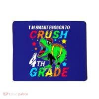 Crush 4Th Grade Smart Dinosaur First Day Of Fourth Grade Gift Mousepad thumb 0