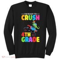 Crush 4th Grade Dinosaur Monster Truck Back to School Sweatshirt thumb 0