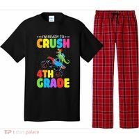 Crush 4th Grade Dinosaur Monster Truck Back to School Pajama Set thumb 0