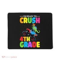 Crush 4th Grade Dinosaur Monster Truck Back to School Mousepad thumb 0