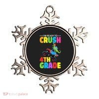 Crush 4th Grade Dinosaur Monster Truck Back to School Ornament thumb 0