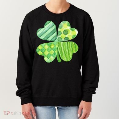 Cute 4 Leaf Clover Irish St Patricks Day Women's Sweatshirt