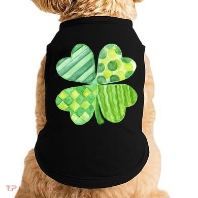 Cute 4 Leaf Clover Irish St Patricks Day Doggie Tank