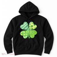 Cute 4 Leaf Clover Irish St Patricks Day Hoodie thumb 0