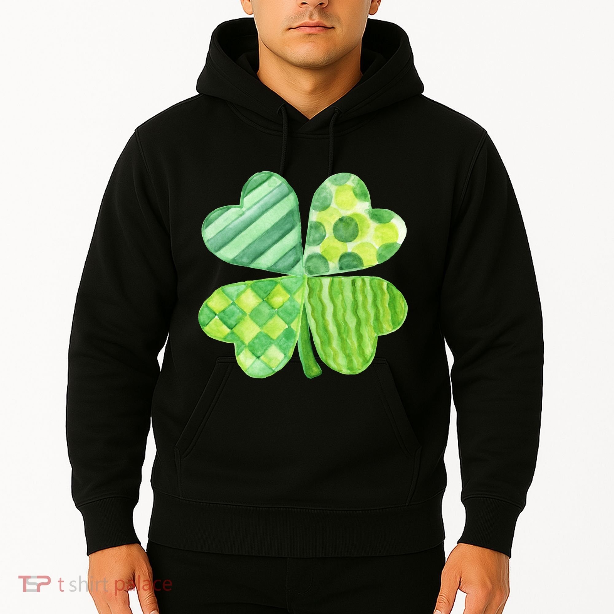Cute 4 Leaf Clover Irish St Patricks Day Hoodie