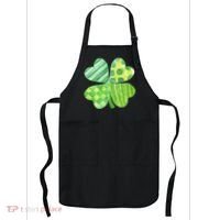 Cute 4 Leaf Clover Irish St Patricks Day Apron thumb 0