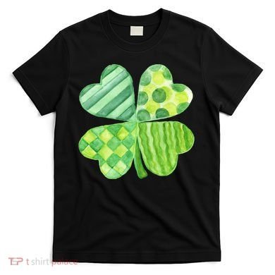 Cute 4 Leaf Clover Irish St Patricks Day T-Shirt
