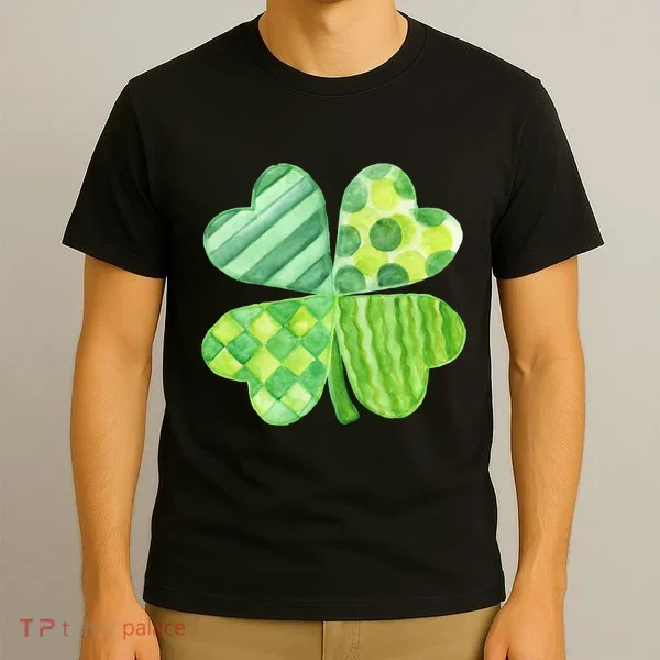 Cute 4 Leaf Clover Irish St Patricks Day T-Shirt