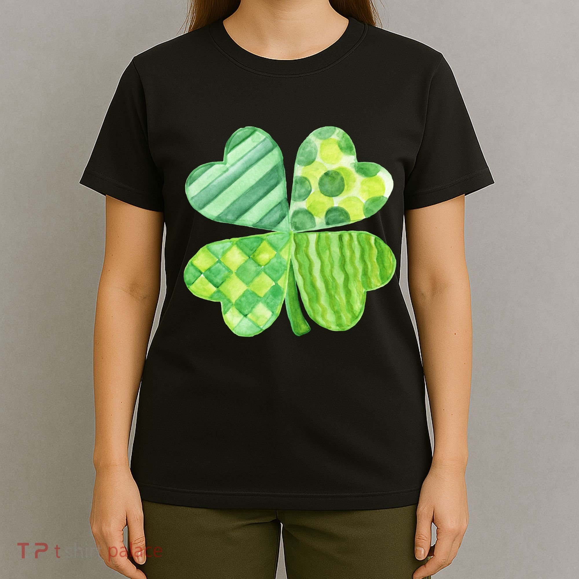 Cute 4 Leaf Clover Irish St Patricks Day T-Shirt