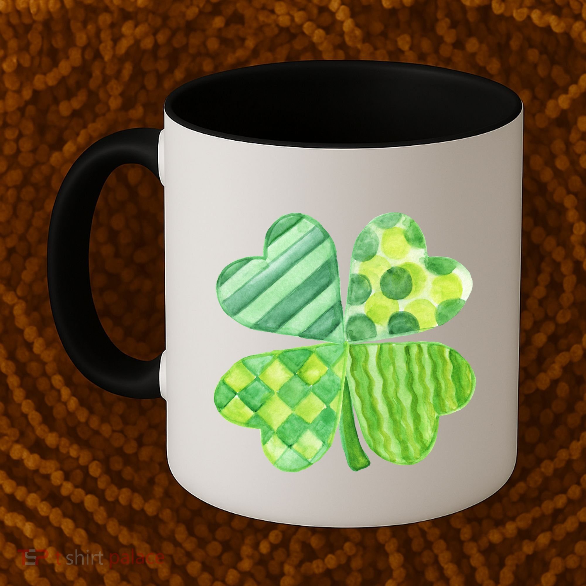 Cute 4 Leaf Clover Irish St Patricks Day Coffee Mug