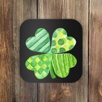 Cute 4 Leaf Clover Irish St Patricks Day Coaster thumb 0