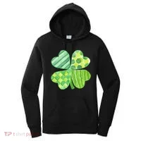 Cute 4 Leaf Clover Irish St Patricks Day Women's Hoodie thumb 0