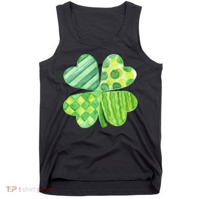 Cute 4 Leaf Clover Irish St Patricks Day Tank Top