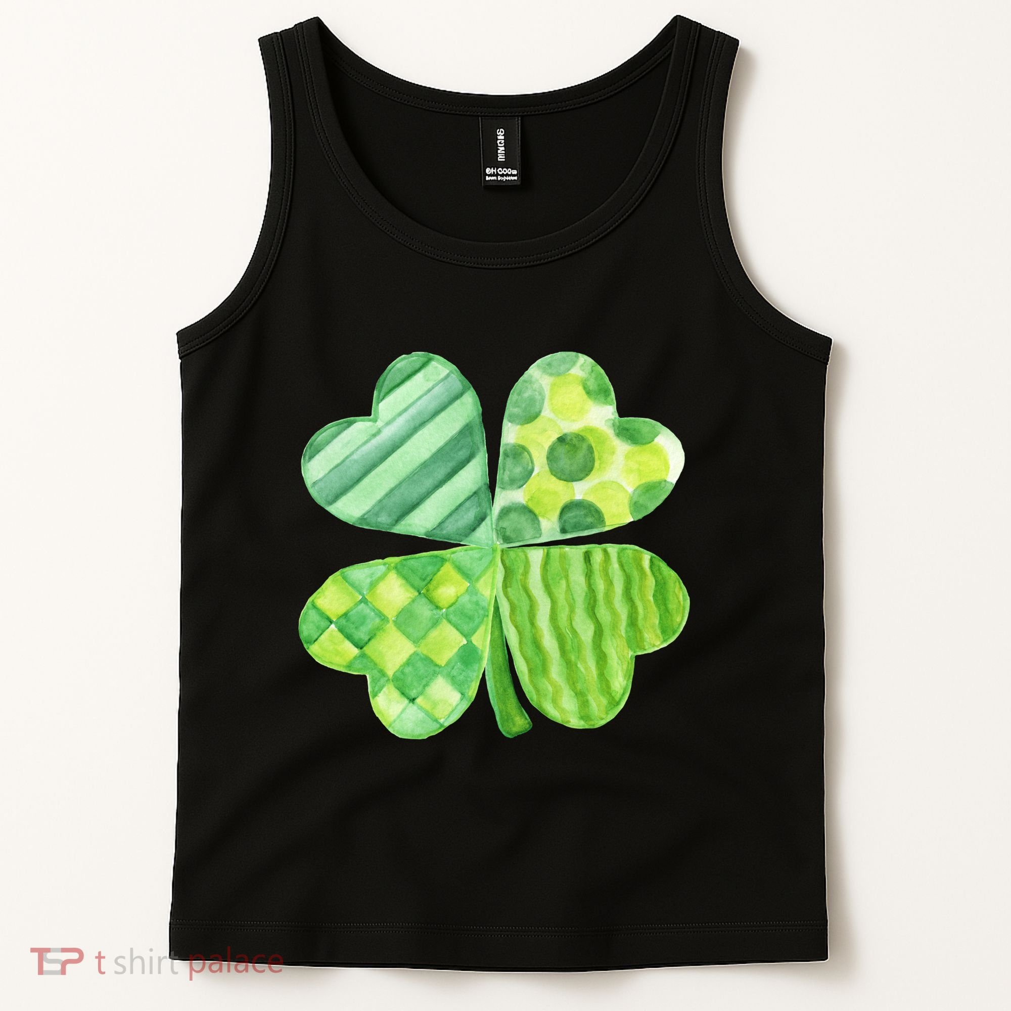 Cute 4 Leaf Clover Irish St Patricks Day Tank Top