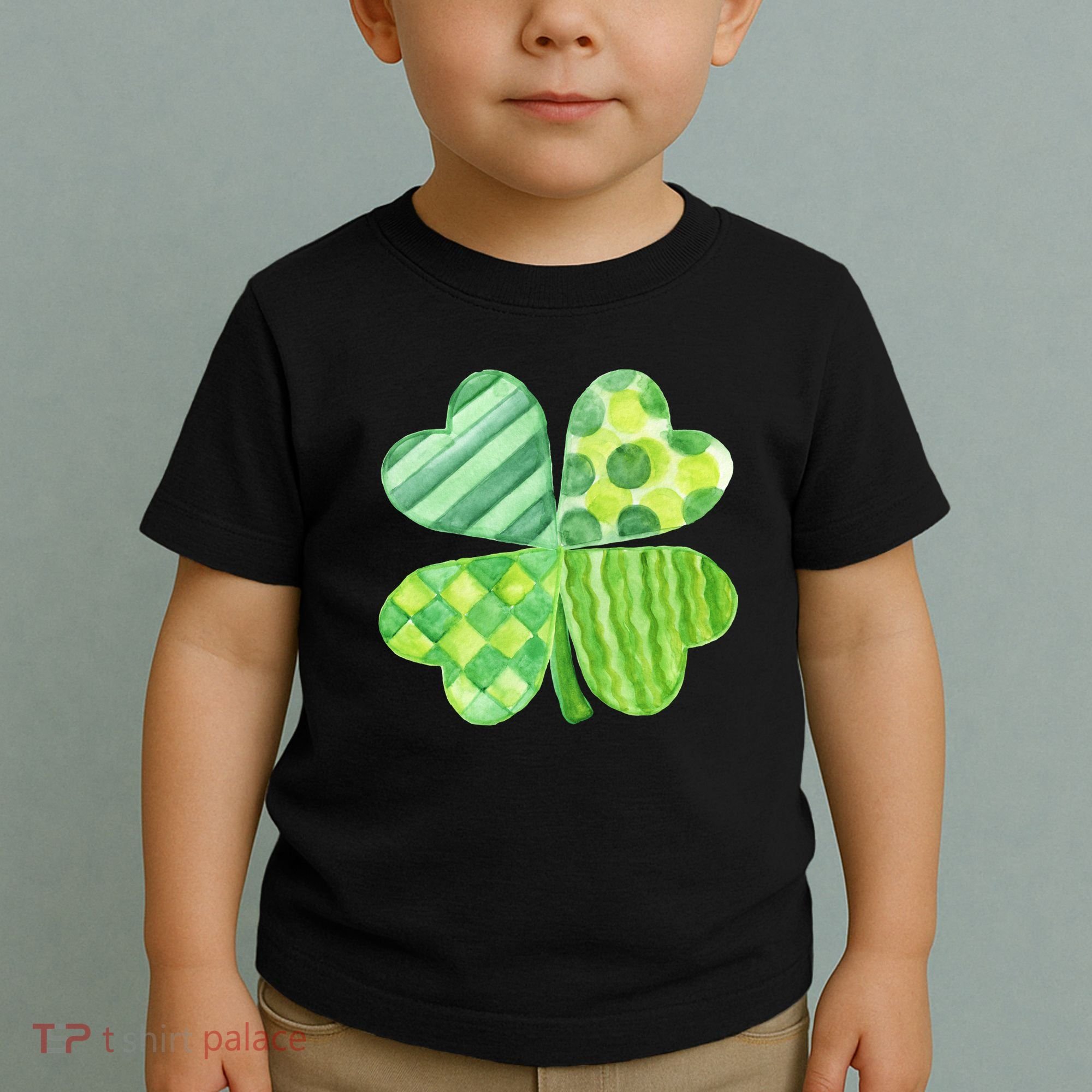 Cute 4 Leaf Clover Irish St Patricks Day Toddler T-Shirt