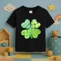 Cute 4 Leaf Clover Irish St Patricks Day Toddler T-Shirt thumb 3