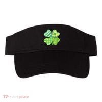 Cute 4 Leaf Clover Irish St Patricks Day Visor thumb 0