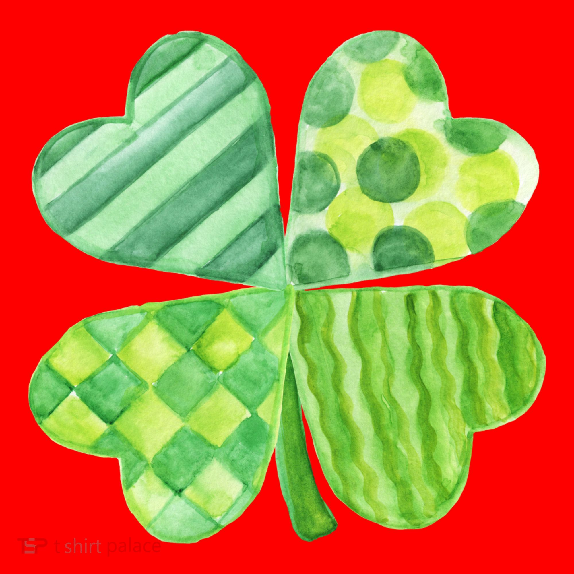 Cute 4 Leaf Clover Irish St Patricks Day Santa Hat