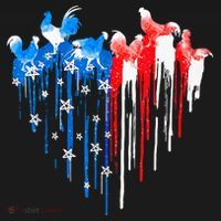 Chicken 4th Of July Patriotic Chicken American Flag Chicken T-Shirt thumb 7