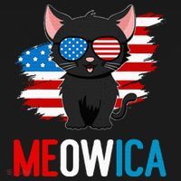 Cat 4th Of July Meowica Patriotic Kitten American Flag Women's Tank Top thumb 5
