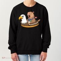 Capybara 4TH Of July Funny Pool Party Women's Sweatshirt thumb 0