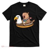 Capybara 4TH Of July Funny Pool Party T-Shirt thumb 0