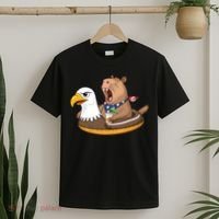 Capybara 4TH Of July Funny Pool Party T-Shirt thumb 2