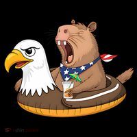 Capybara 4TH Of July Funny Pool Party Coffee Mug thumb 5